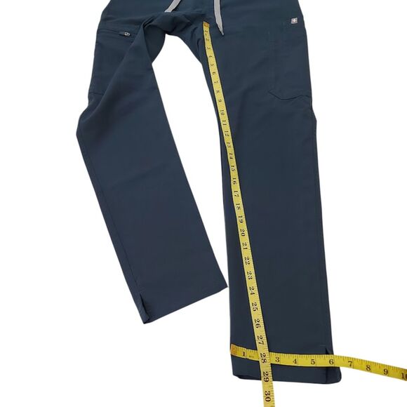 Figs Yola Skinny Scrub Pants Womens XS Teal Lightweight Comfort Uniform Work - Picture 12 of 12